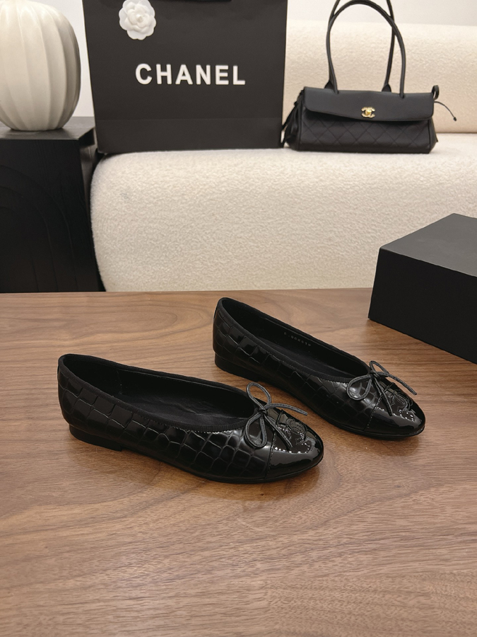 最高級シャネルスーパーコピー CHANEL レディース フラット バレエシューズ リボン デイリー オフィス カジュアル 黒 シャネル バレリーナ コピー - 画像 (6)