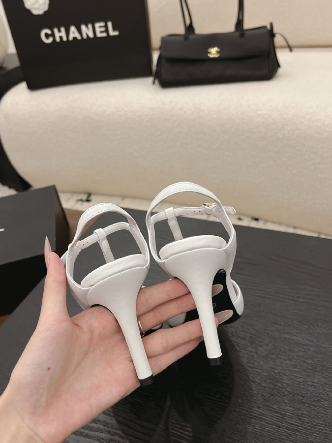 最高級シャネルスーパーコピー シャネル スリングバック ヒール ダブルC パール 白 黒 エナメル レディース 靴 シャネル パンプス 黒 - 画像 (9)